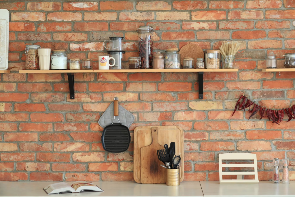 open shelve kitchen