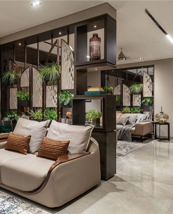Plant Partition in living room