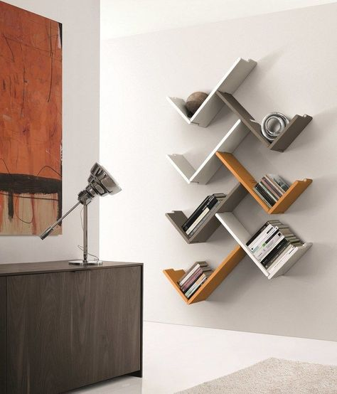 Asymmetrical Designs in Wall Shelf