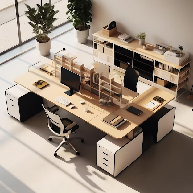 Tech-Integrated Furniture in office
