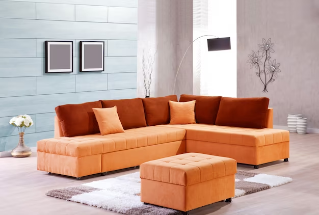 Modular wooden sofa