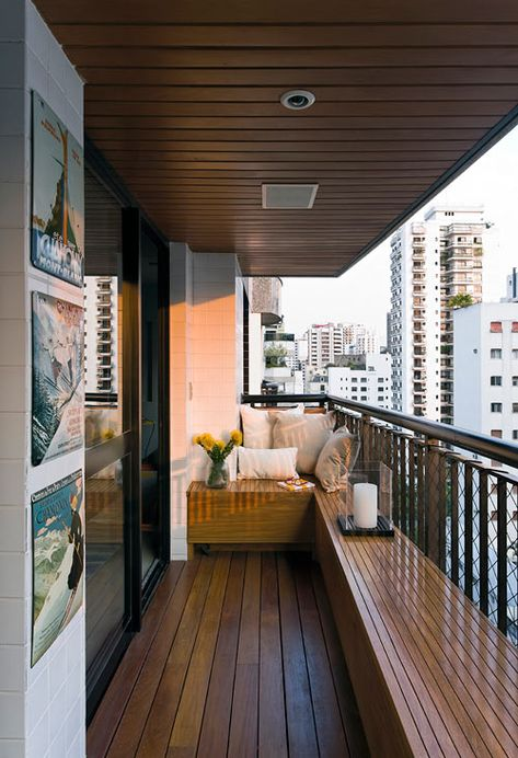 Wooden Railings Balcony